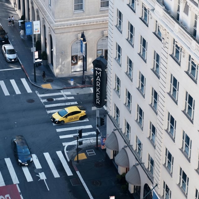 Overhead view of The Marker