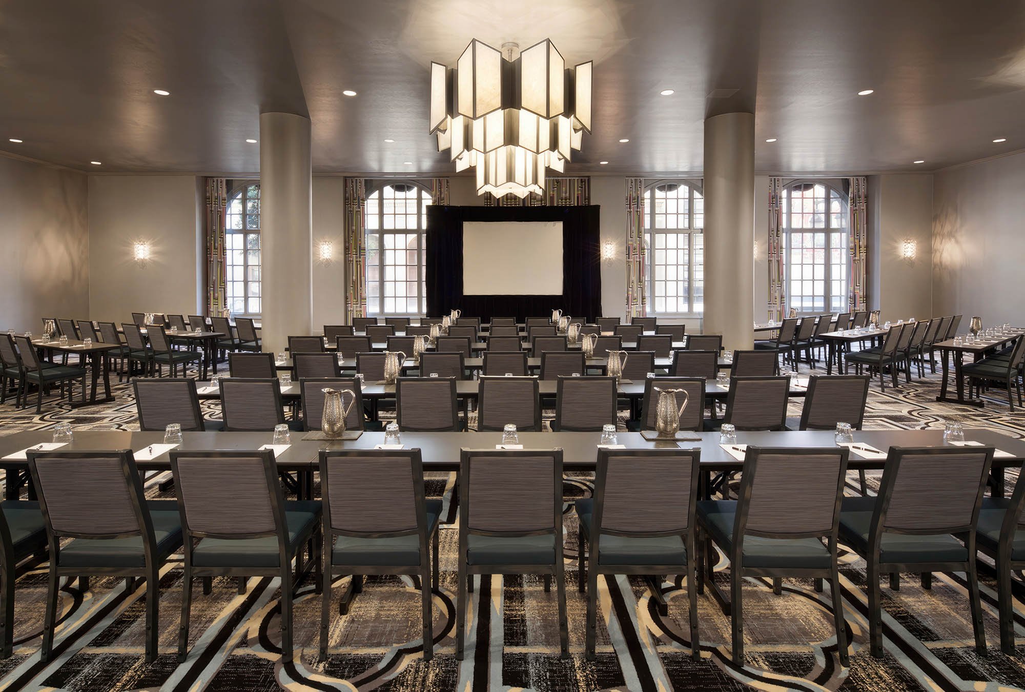 Bellevue classroom prepared for meetings at The Marker