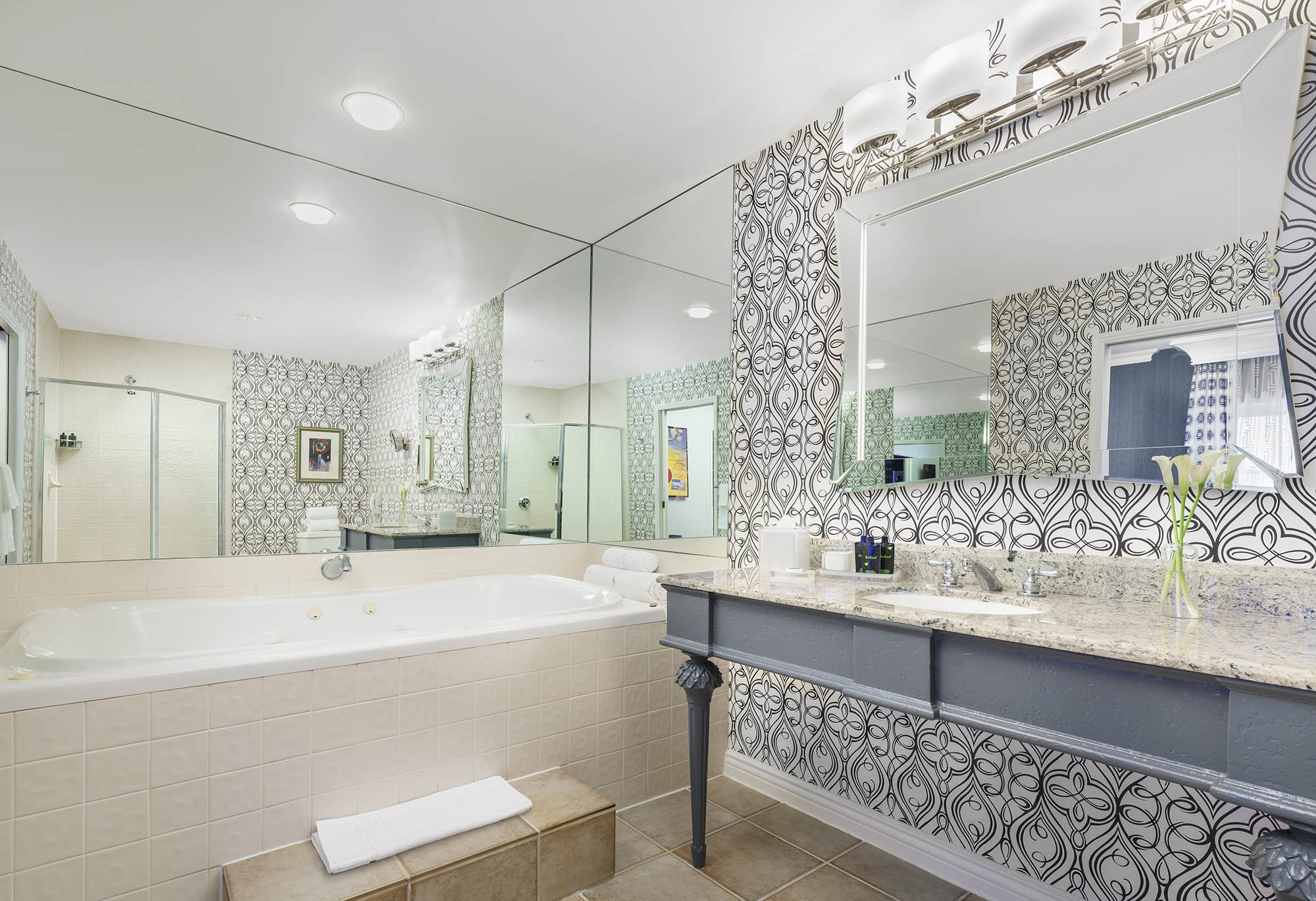 A large bathroom in one of the rooms at The Marker